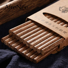 Load image into Gallery viewer, Eco-Friendly, Natural, Reusable Wood Chop Stick Set