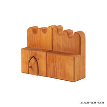Load image into Gallery viewer, Montessori Wooden Castle Building Blocks