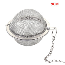 Load image into Gallery viewer, New 1PC Stainless Steel Tea Infuser Sphere Mesh Tea Strainer Coffee Herb Spice Filter Diffuser Handle Tea Ball