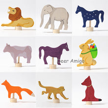 Load image into Gallery viewer, Handmade Wooden Celebration Ring for Kids - Waldorf Learn and Play Toy