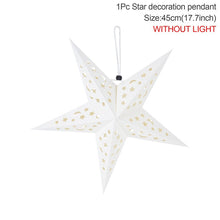 Load image into Gallery viewer, 30-60cm Hollow Out Star Party Light Window Grille Paper Lantern Stars Lampshade Garden Hanging Decoration For Home Holiday Party