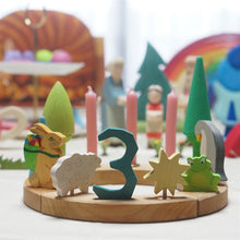 Load image into Gallery viewer, Handmade Wooden Celebration Ring for Kids - Waldorf Learn and Play Toy