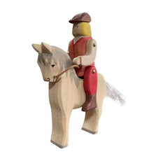Load image into Gallery viewer, Montessori Wooden Horse and Knight Figures for Open-Ended Play