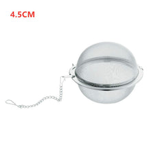 Load image into Gallery viewer, New 1PC Stainless Steel Tea Infuser Sphere Mesh Tea Strainer Coffee Herb Spice Filter Diffuser Handle Tea Ball