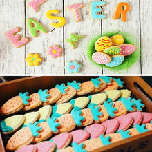 Load image into Gallery viewer, Variety Styles Stainless Steel Easter Biscuit Cutter Easter Rabbit Eggs Carrot Cookie Mold Kitchenware Cookie Cutter Baking Tool