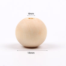 Load image into Gallery viewer, Natural Wooden Teething Round Ring Wood Lead-Free Beads For Jewelry Making DIY Handmade Accessories