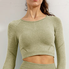 Load image into Gallery viewer, Women's Seamless Yoga Set - High Waist Leggings & Sports Bra