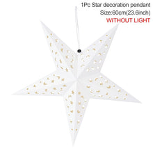 Load image into Gallery viewer, 30-60cm Hollow Out Star Party Light Window Grille Paper Lantern Stars Lampshade Garden Hanging Decoration For Home Holiday Party