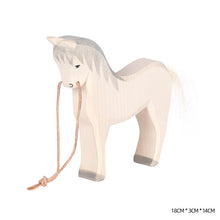 Load image into Gallery viewer, Montessori Wooden Horse and Knight Figures for Open-Ended Play