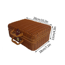 Load image into Gallery viewer, Retro Rattan Storage Basket with Handle