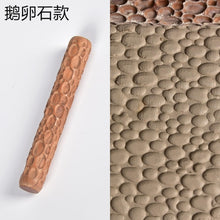 Load image into Gallery viewer, New Pottery Tools Wood Hand Rollers for Stamp Pattern Roller Ceramic Clay Sculpting Tools Polymer Molds