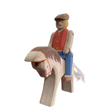 Load image into Gallery viewer, Montessori Wooden Horse and Knight Figures for Open-Ended Play