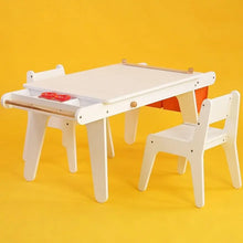 Load image into Gallery viewer, Kids Wooden Art Table and Chair Set with Storage