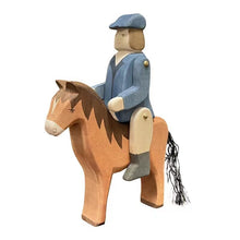 Load image into Gallery viewer, Montessori Wooden Horse and Knight Figures for Open-Ended Play