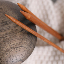 Load image into Gallery viewer, Bamboo Knitting Needles Set for Sweater and Scarf Weaving