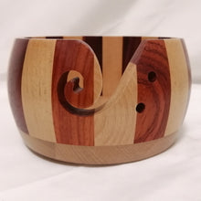 Load image into Gallery viewer, Wooden Bowl Yarn Holder for Knitting and Crochet - Handmade Storage Organizer