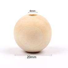 Load image into Gallery viewer, Natural Wooden Teething Round Ring Wood Lead-Free Beads For Jewelry Making DIY Handmade Accessories