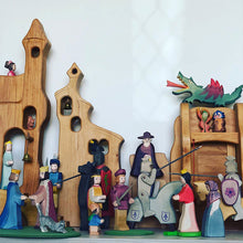 Load image into Gallery viewer, Montessori Wooden Horse and Knight Figures for Open-Ended Play