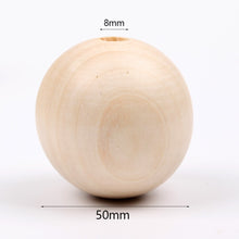 Load image into Gallery viewer, Natural Wooden Teething Round Ring Wood Lead-Free Beads For Jewelry Making DIY Handmade Accessories