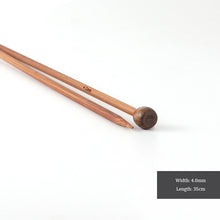 Load image into Gallery viewer, Bamboo Knitting Needles Set for Sweater and Scarf Weaving