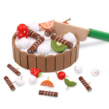 Load image into Gallery viewer, Wooden Pretend Food Play Sets- Cake, Ice Cream, Pizza, Tea