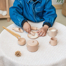 Load image into Gallery viewer, Kids Wooden Montessori Sensory Tea Set