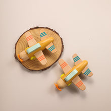 Load image into Gallery viewer, Wooden Painted Plane Toy