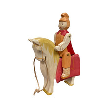 Load image into Gallery viewer, Montessori Wooden Horse and Knight Figures for Open-Ended Play