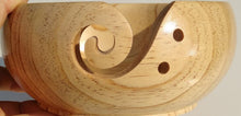 Load image into Gallery viewer, Wooden Bowl Yarn Holder for Knitting and Crochet - Handmade Storage Organizer