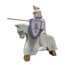 Load image into Gallery viewer, Montessori Wooden Horse and Knight Figures for Open-Ended Play