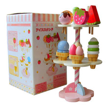 Load image into Gallery viewer, Wooden Pretend Food Play Sets- Cake, Ice Cream, Pizza, Tea