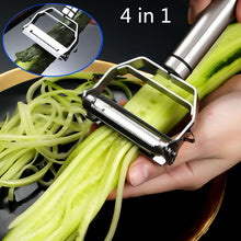 Load image into Gallery viewer, Stainless Steel Peeler Fruit Vegetable Multifunction Grater Julienne Peeler Slice Melon Potato Carrot Cucumber Home Kitchen Tool