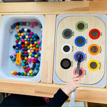 Load image into Gallery viewer, Montessori Sensory Tray Board Game Wooden Color Sorter Parish Open Learning Fine Movement Training Educational Toys For Children