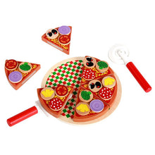 Load image into Gallery viewer, Wooden Pretend Food Play Sets- Cake, Ice Cream, Pizza, Tea