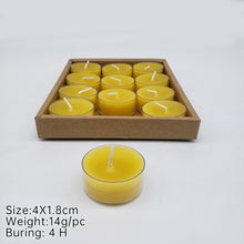 Load image into Gallery viewer, Beeswax Honey Tea Light Candles