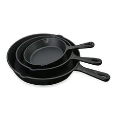 Load image into Gallery viewer, Cast Iron Frying Pan Set