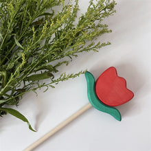 Load image into Gallery viewer, Rose, Lavender, and Daisy Flower Wands for Open-Ended Play
