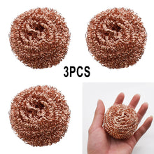Load image into Gallery viewer, 3 Copper Scouring Pads