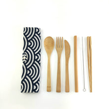 Load image into Gallery viewer, Bamboo Travel Cutlery Set