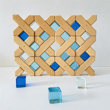 Load image into Gallery viewer, Wooden Stacking X Bricks with Acrylic Gems for Kids