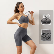 Load image into Gallery viewer, Women's Seamless Yoga Set - High Waist Leggings & Sports Bra