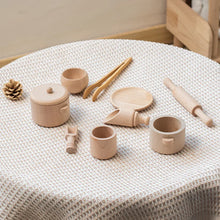 Load image into Gallery viewer, Kids Wooden Montessori Sensory Tea Set