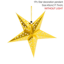 Load image into Gallery viewer, 30-60cm Hollow Out Star Party Light Window Grille Paper Lantern Stars Lampshade Garden Hanging Decoration For Home Holiday Party