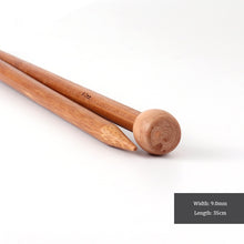 Load image into Gallery viewer, Bamboo Knitting Needles Set for Sweater and Scarf Weaving