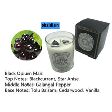 Load image into Gallery viewer, Essential Oil Aromatherapy Soy Candles with Crystals