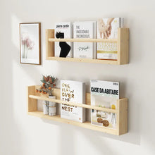 Load image into Gallery viewer, Wood Floating Shelves for Kids' Nursery and Home Decor