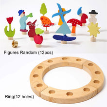 Load image into Gallery viewer, Handmade Wooden Celebration Ring for Kids - Waldorf Learn and Play Toy