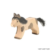 Load image into Gallery viewer, Montessori Wooden Horse and Knight Figures for Open-Ended Play