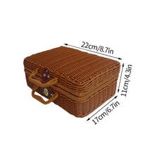 Load image into Gallery viewer, Retro Rattan Storage Basket with Handle
