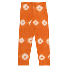 Load image into Gallery viewer, Orange Starburst Kid's Leggings